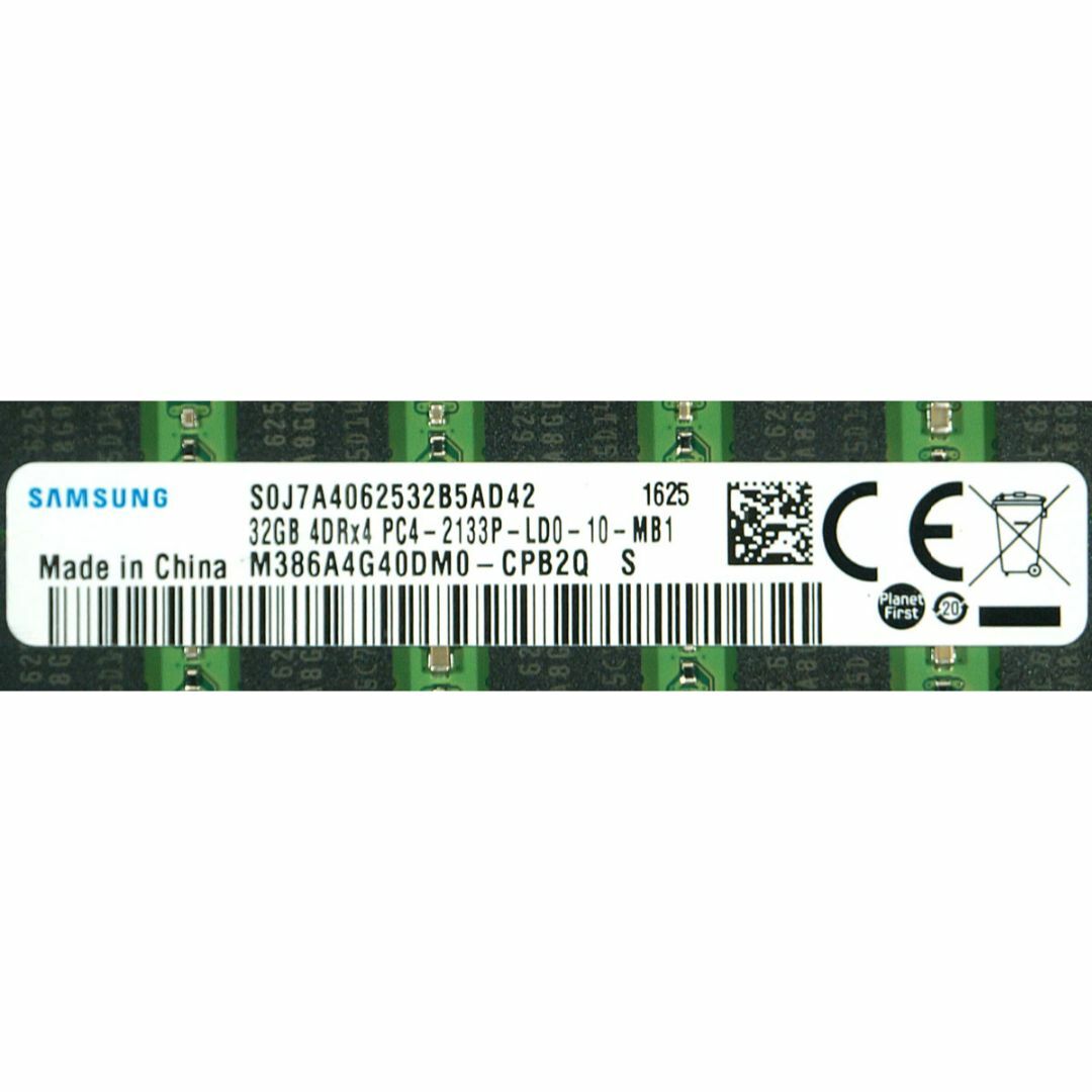 SAMSUNG(サムスン)のメモリ 32GBx4 計128GB DDR4 LRDIMM PC4-2133AT スマホ/家電/カメラのPC/タブレット(PCパーツ)の商品写真