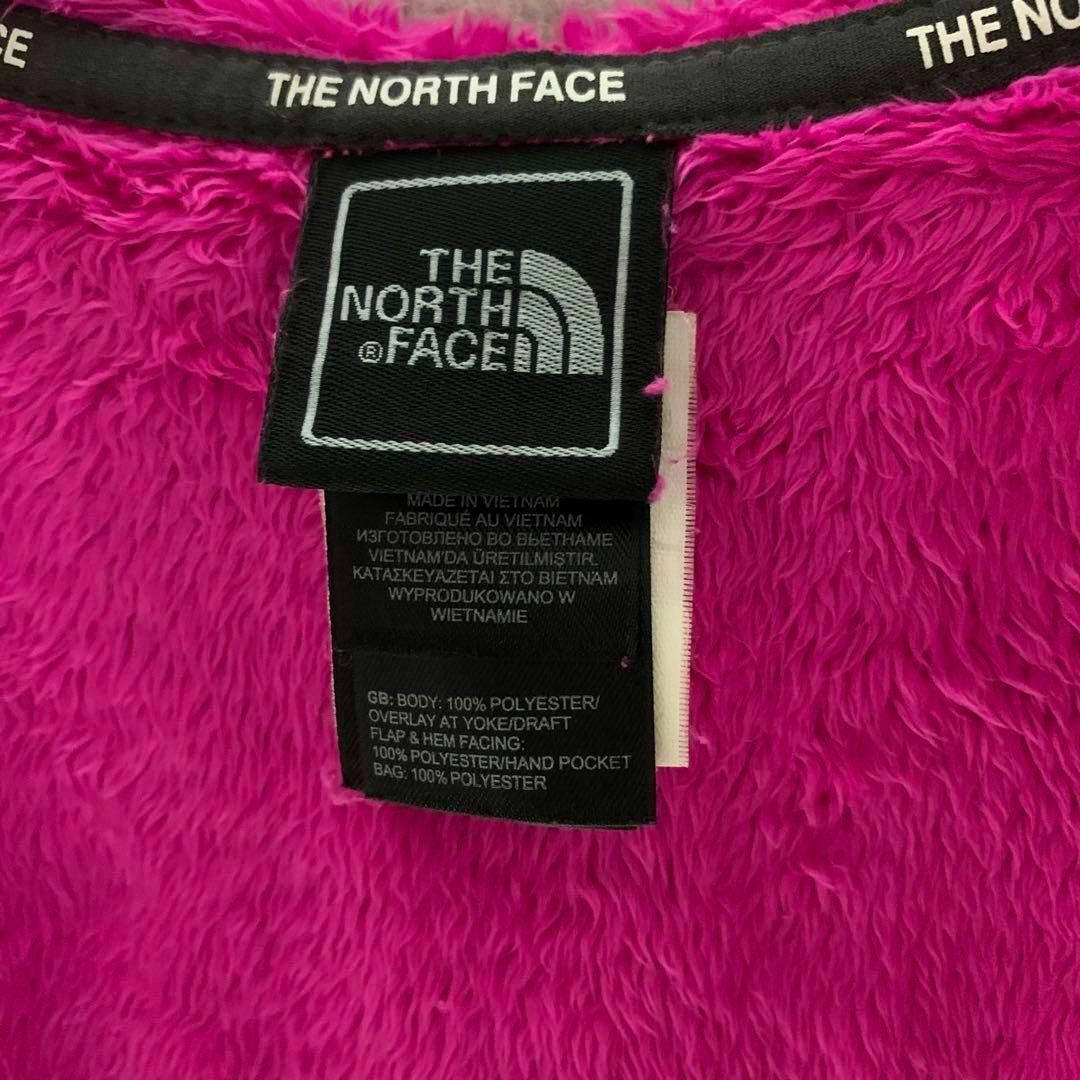 THE NORTH FACE(ザノースフェイス)の【美品】ノースフェイス　もこもこボアジャケット　ピンク　キッズ140 キッズ/ベビー/マタニティのキッズ服女の子用(90cm~)(ジャケット/上着)の商品写真