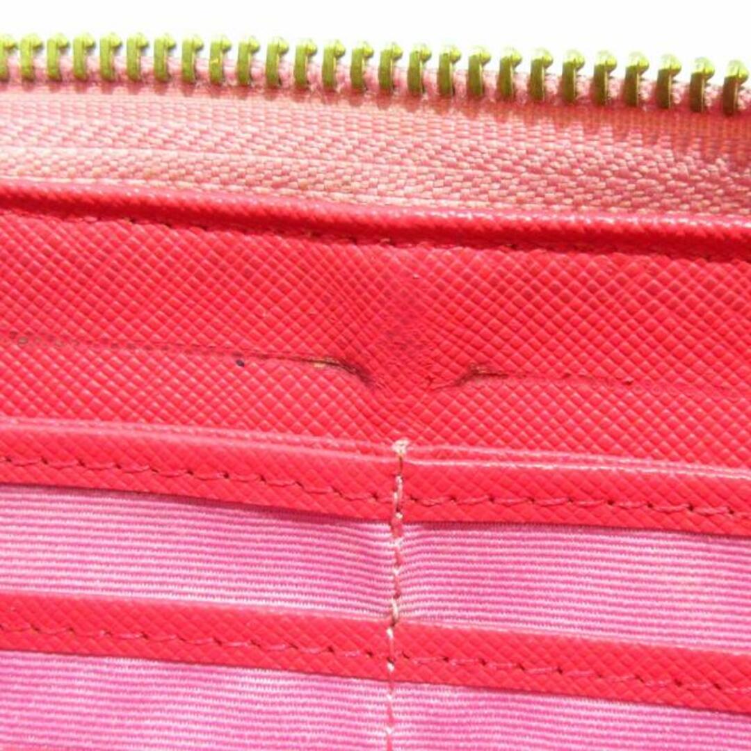 LEATHER JEWELS(レザージュエルズ) 長財布 - ピンク 型押し加工/ラウンドファスナー レザー レディースのファッション小物(財布)の商品写真
