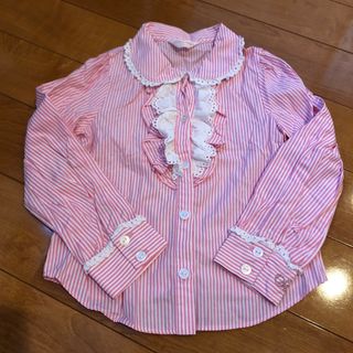 シャーリーテンプル(Shirley Temple)のシャーリーテンプル⭐︎ハートレースブラウス120カットソー110(Tシャツ/カットソー)