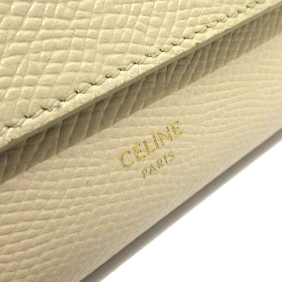 celine(セリーヌ)のCELINE(セリーヌ) 3つ折り財布 スモール トリフォールドウォレット ベージュ レザー レディースのファッション小物(財布)の商品写真