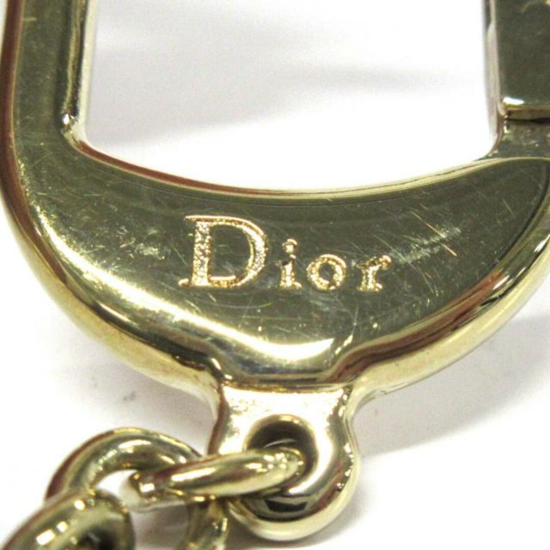 Christian Dior(クリスチャンディオール)のDIOR/ChristianDior(ディオール/クリスチャンディオール) キーホルダー(チャーム) - ゴールド×黒 金属素材 レディースのファッション小物(キーホルダー)の商品写真