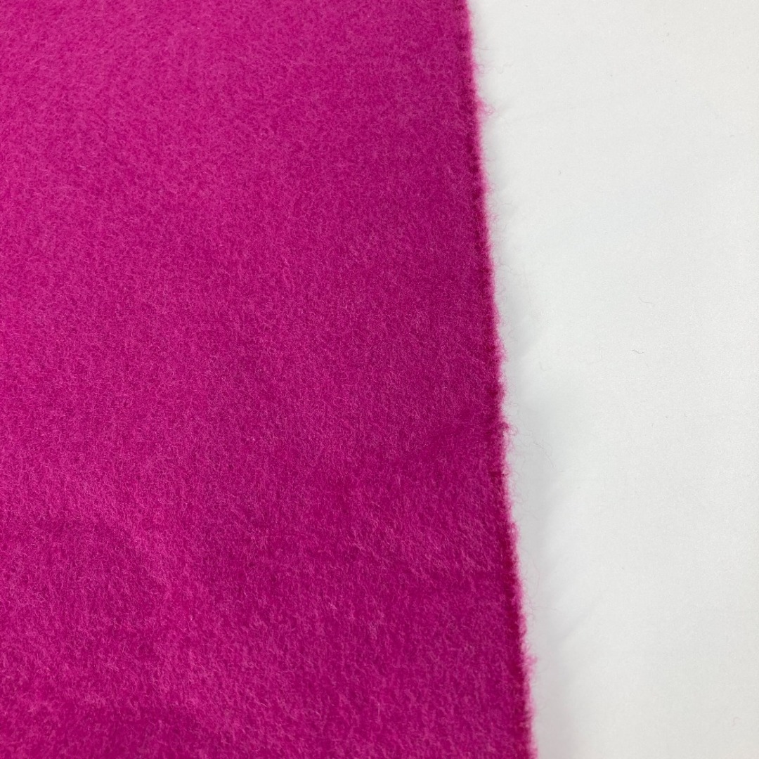 FENDI(フェンディ)のフェンディ FENDI ズッカ FXT416 フリンジ マフラー ウール/カシミヤ ピンク 美品 レディースのファッション小物(マフラー/ショール)の商品写真