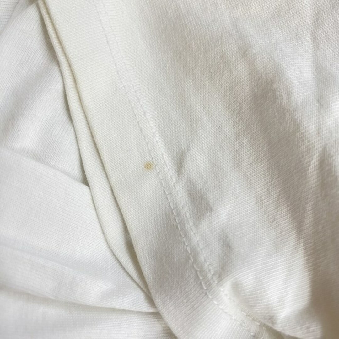MAISON KITSUNE'(メゾンキツネ)のメゾンキツネ ロゴ刺繍 Ｔシャツ カットソー 白 ホワイト S ■GY31 メンズのトップス(Tシャツ/カットソー(半袖/袖なし))の商品写真