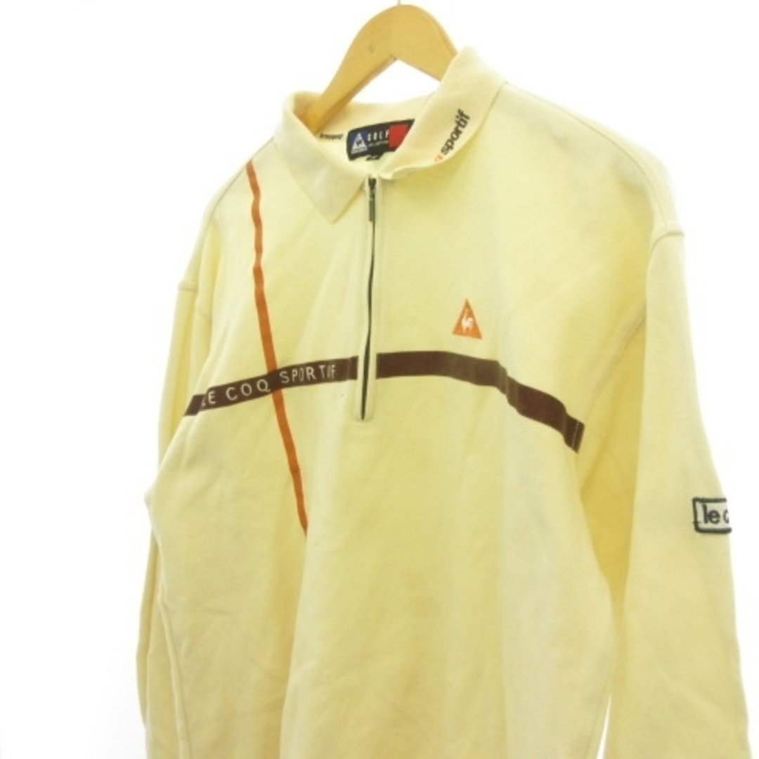 le coq sportif(ルコックスポルティフ)のルコックスポルティフ ロゴ刺繍 ゴルフウエア ポロシャツ M ■GY31 スポーツ/アウトドアのゴルフ(ウエア)の商品写真