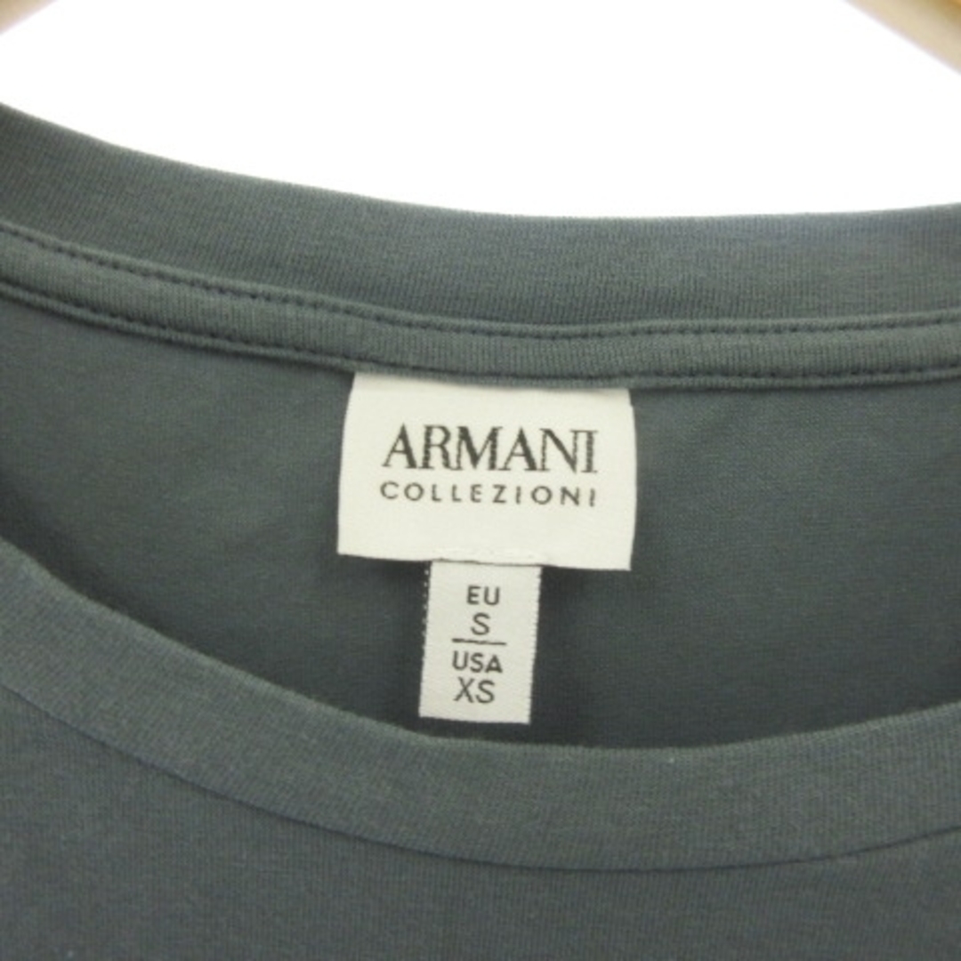 ARMANI COLLEZIONI(アルマーニ コレツィオーニ)のアルマーニ コレツィオーニ ロゴ Tシャツ カットソー 半袖 XS ■GY31 メンズのトップス(Tシャツ/カットソー(半袖/袖なし))の商品写真