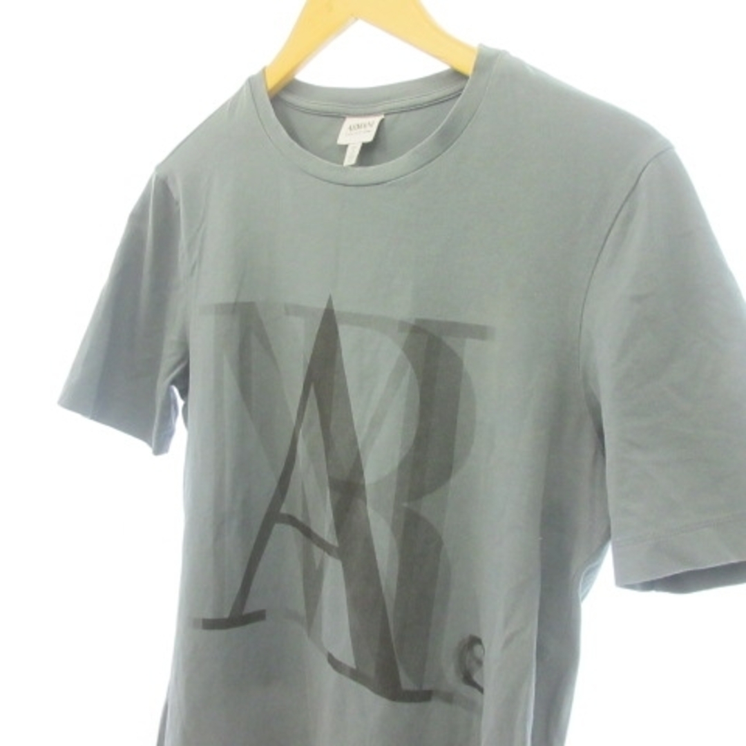 ARMANI COLLEZIONI(アルマーニ コレツィオーニ)のアルマーニ コレツィオーニ ロゴ Tシャツ カットソー 半袖 XS ■GY31 メンズのトップス(Tシャツ/カットソー(半袖/袖なし))の商品写真