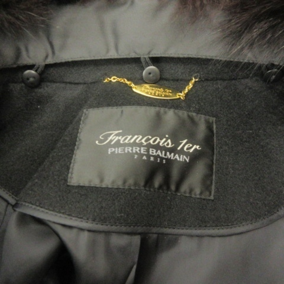 BALMAIN(バルマン)のバルマン 美品 カシミヤ コート フォックスファー 11AR ■GY31 レディースのジャケット/アウター(その他)の商品写真