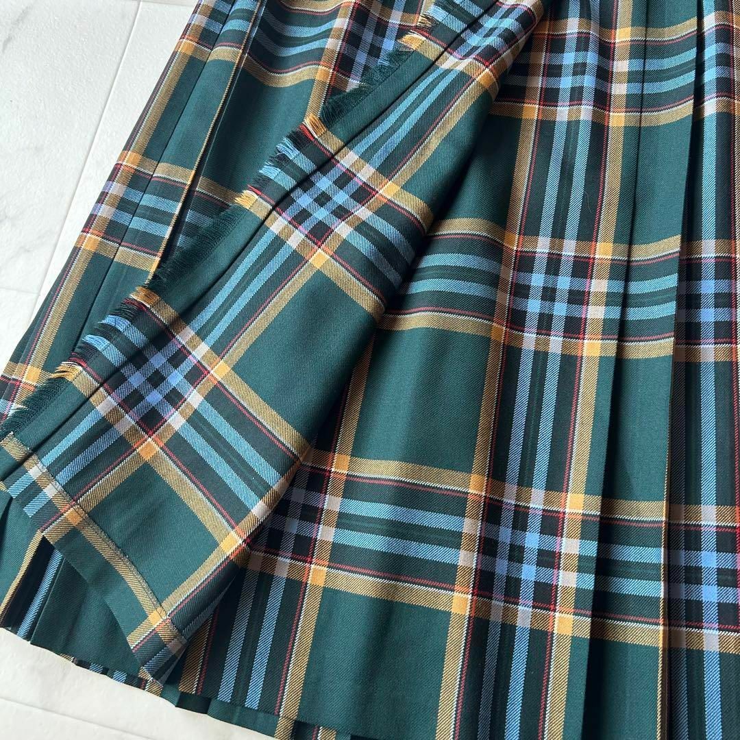 O'NEIL of DUBLIN(オニールオブダブリン)の美品✨オニールオブダブリン　巻きスカート　グリーン×イエロー×ブルー レディースのスカート(ロングスカート)の商品写真