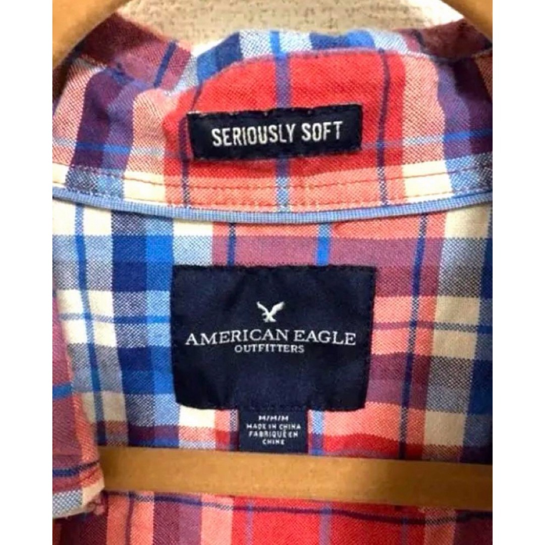 American Eagle(アメリカンイーグル)のアメリカンイーグルチェックシャツMサイズ メンズのトップス(シャツ)の商品写真