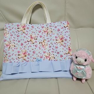 bare×blue レッスンバッグ 女の子 ハンドメイド(バッグ/レッスンバッグ)