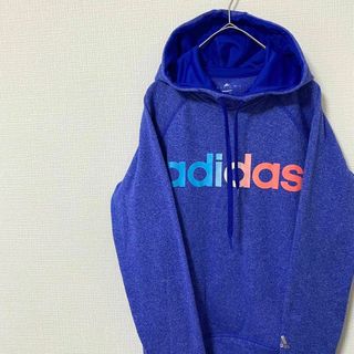 アディダス(adidas)のパーカー プルオーバー アディダス センターロゴ パフォーマンスロゴ 裏起毛 L(パーカー)