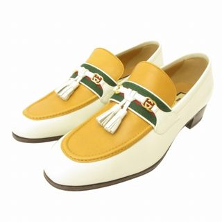 グッチ(Gucci)のグッチ GUCCI 美品 インターロッキングG タッセルローファー レザー 7(スリッポン/モカシン)