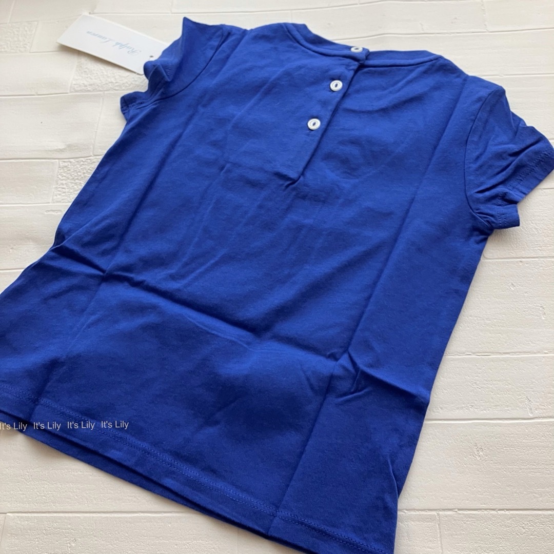 Ralph Lauren(ラルフローレン)の24m90cm   ラルフローレン　ベア　半袖　青 キッズ/ベビー/マタニティのキッズ服女の子用(90cm~)(Tシャツ/カットソー)の商品写真