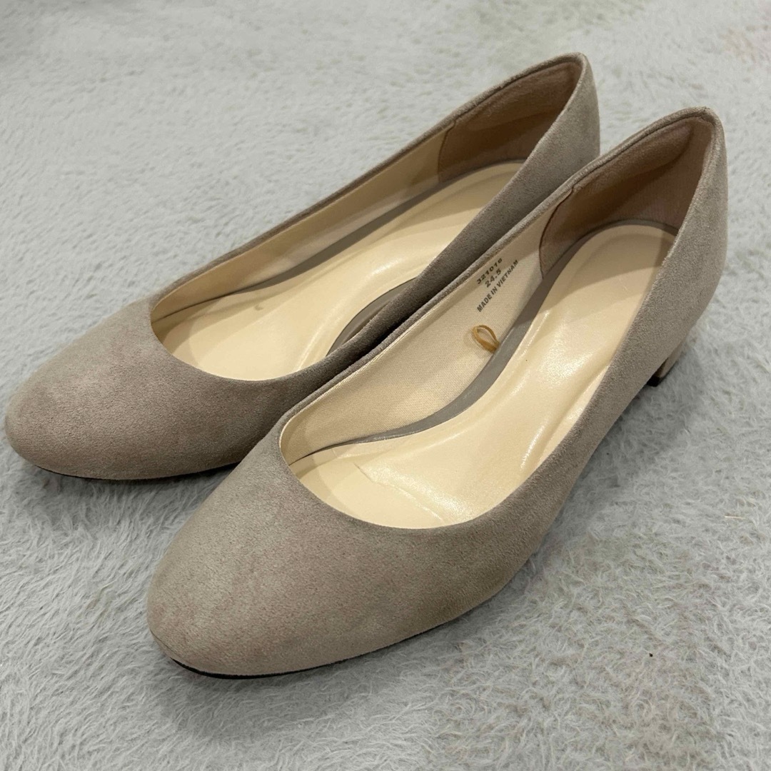 GU(ジーユー)のマシュマロヒールパンプス　24.5 レディースの靴/シューズ(ハイヒール/パンプス)の商品写真