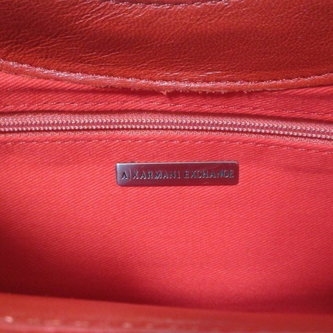 ARMANI EXCHANGE(アルマーニエクスチェンジ)のアルマーニエクスチェンジ ハンドバッグ レザー 型押し 鞄 赤 ■GY11 レディースのバッグ(ハンドバッグ)の商品写真