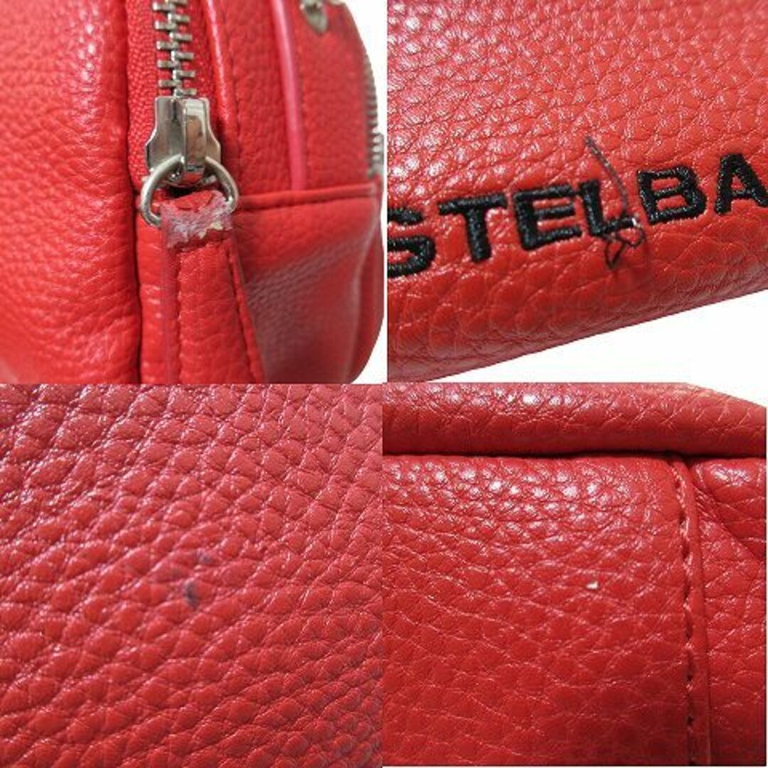 CASTELBAJAC(カステルバジャック)のカステルバジャック セカンドバッグ クラッチバッグ レザー ロゴ 赤 ■GY01 メンズのバッグ(セカンドバッグ/クラッチバッグ)の商品写真