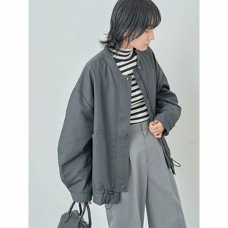 グリーンパークス(green parks)の【ブラック】撥水加工 裾ドロストブルゾン 24SS/春/レディース(その他)