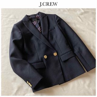 ジェイクルー(J.Crew)のジェイクルー 金ボタン ウール ダブル テーラードジャケット ブレザー 紺ブレ(テーラードジャケット)