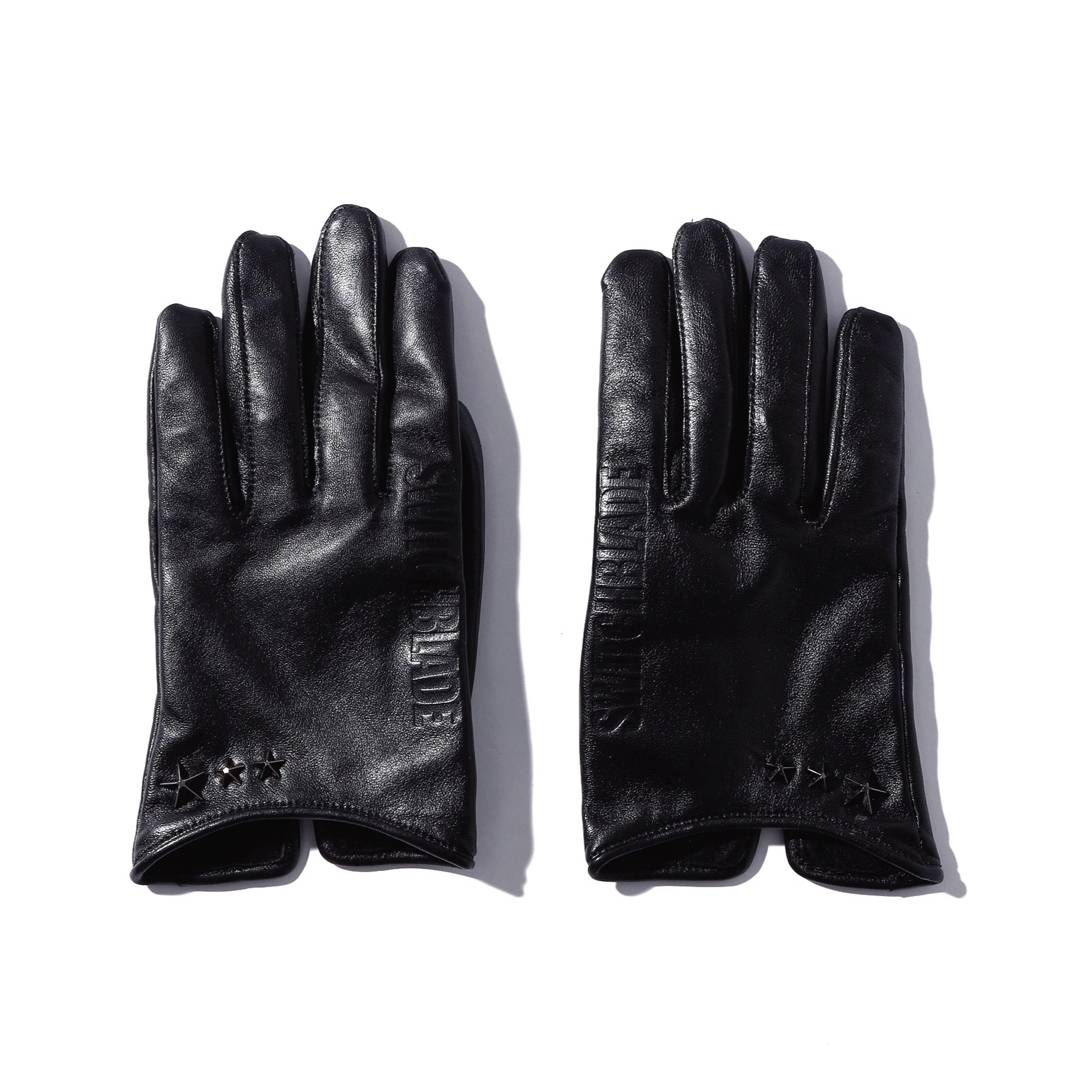 HYDEスイッチブレードSTAR-STUDDED LEATHER GLOVES メンズのファッション小物(その他)の商品写真