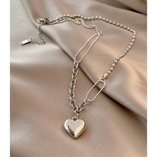ザラ(ZARA)の【Design heart charm necklace】#621(ネックレス)