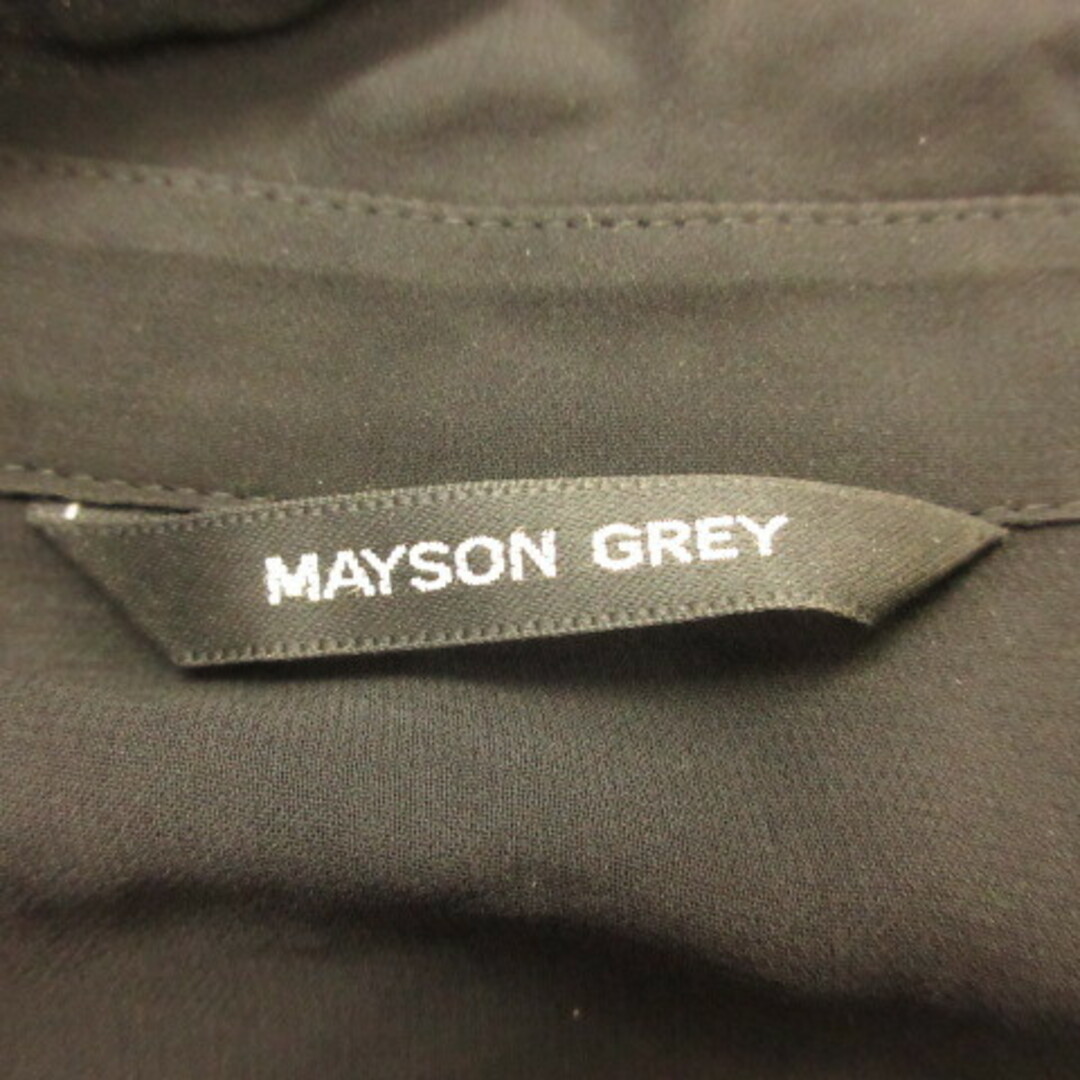 MAYSON GREY(メイソングレイ)のメイソングレイ MAYSON GREY シアーシャツ ブラウス 七分袖 黒 レディースのトップス(その他)の商品写真