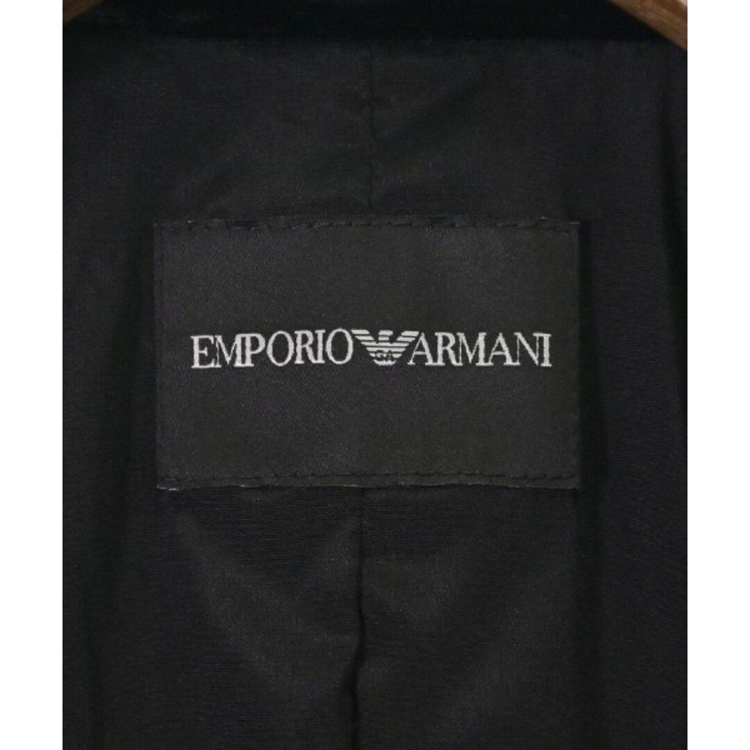 Emporio Armani(エンポリオアルマーニ)のEMPORIO ARMANI カジュアルジャケット 38(S位) 黒 【古着】【中古】 レディースのジャケット/アウター(テーラードジャケット)の商品写真