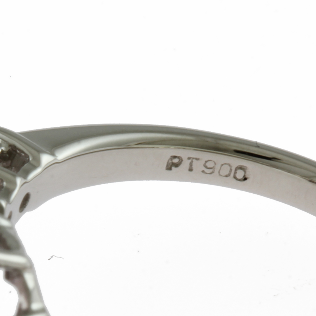 リング 指輪 12号 Pt900プラチナ ピンクダイヤモンド レディース   中古 レディースのアクセサリー(リング(指輪))の商品写真