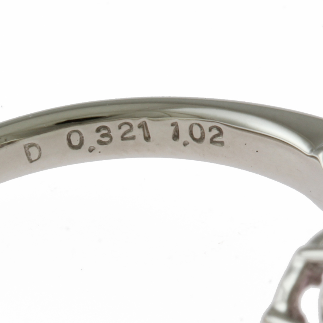 リング 指輪 12号 Pt900プラチナ ピンクダイヤモンド レディース   中古 レディースのアクセサリー(リング(指輪))の商品写真