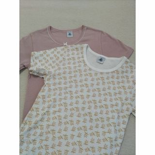 プチバトー(PETIT BATEAU)のPETIT BATEAU 半袖Tシャツ2枚組 プチバトー インナー・ルームウェア(その他)