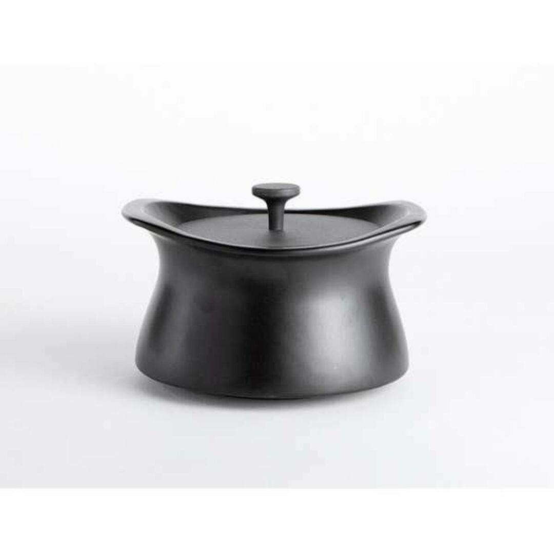 【新品】bestpot（ベストポット）20cm「IH対応」土鍋 2合 ブラック インテリア/住まい/日用品のキッチン/食器(鍋/フライパン)の商品写真