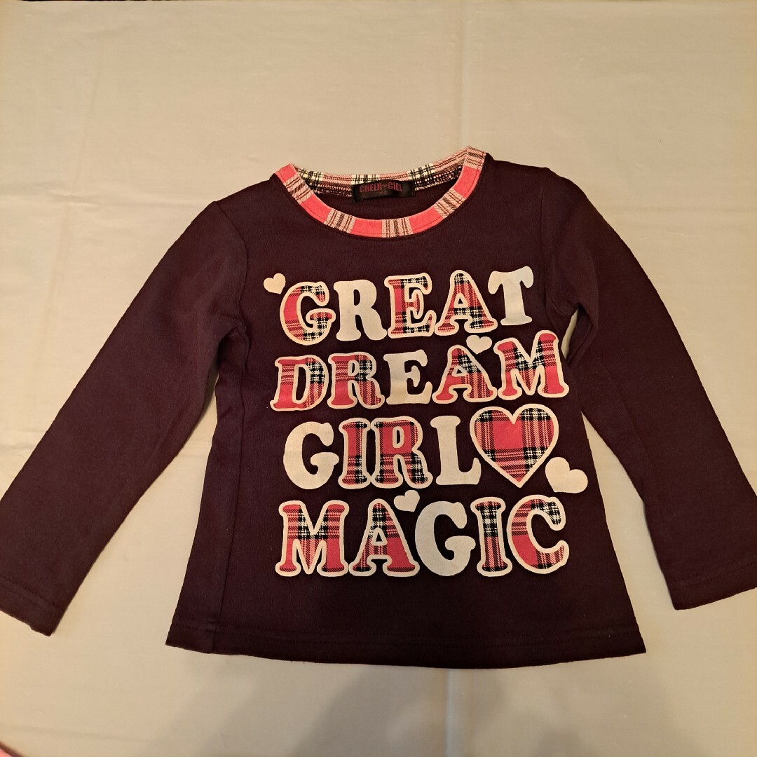 美品  子供服  長袖トップス 100  ロンT 2枚 キッズ/ベビー/マタニティのキッズ服女の子用(90cm~)(Tシャツ/カットソー)の商品写真