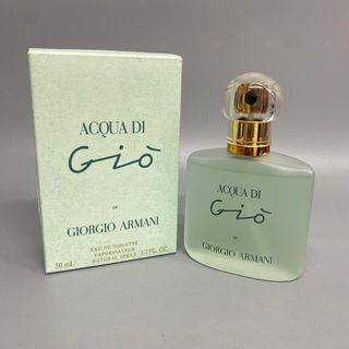 アルマーニ(Armani)の極美品 自宅保管品 アルマーニ AQUQ DI オードトワレ 50ml 箱あり(香水(女性用))