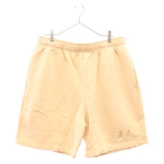 ナイキ(NIKE)のNIKE ナイキ ×UNION JORDAN MJ FLC SHORT ユニオン ジョーダン ダメージ加工 スウェット ハーフパンツ ベージュ DJ9528-268(ショートパンツ)