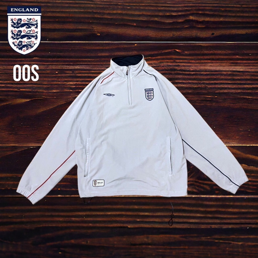 00s アンブロ イングランド代表 ハーフジップジャケット 00s アンブロ イングランド代表 ハーフジップジャケット