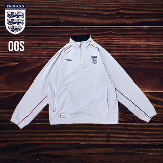 アンブロ(UMBRO)の00s アンブロ　イングランド代表　ハーフジップジャケット　ヴィンテージ(ナイロンジャケット)