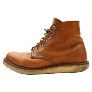 レッドウィング(REDWING)のRED WING レッド ウイング 9107 Heritage Work 6 Round Toe Boot ラウンドトゥ ハイカットブーツ キャメル US8.5/26.5cm(ブーツ)