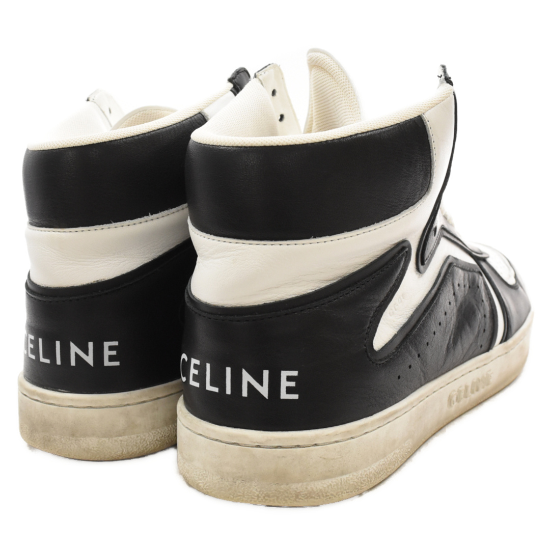 celine(セリーヌ)のCELINE セリーヌ Zトレーナー レザー ハイカットスニーカー ブラック/ホワイト CT‐01 メンズの靴/シューズ(スニーカー)の商品写真