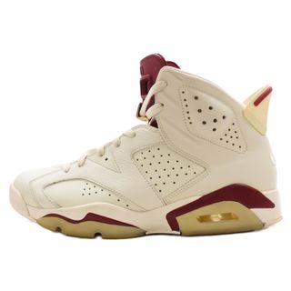 ナイキ(NIKE)のNIKE ナイキ AIR JORDAN 6 RETRO MAROON エア ジョーダン6 レトロ マルーン ハイカットスニーカー ホワイト/ワインレッド US10.5/28.5cm 384664-116(スニーカー)