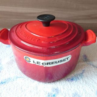 ルクルーゼ(LE CREUSET)のル・クルーゼ　ココット・ダムール　レッド　Le Creuset(鍋/フライパン)