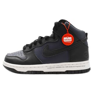 ナイキ(NIKE)のNIKE ナイキ ×FRAGMENT DESIGN DUNK HIGH CITY PACK MIDNIGHT NAVY フラグメントデザイン ダンクハイ ハイカットスニーカー DJ0383-400 ブラック/ネイビー US6/24.0cm(スニーカー)