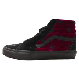 シュプリーム(Supreme)のSUPREME シュプリーム ×VANS SK8-HI PRO VELVET PINK ベロア スター刺繍 ハイカットスニーカー VN-099NANH パープル US10.5/28.5cm(スニーカー)