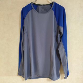 パタゴニア(patagonia)のpatagonia キャプリーン・ライトウェイト・クルー Ｔシャツ カットソー ブルー グレー レディース パタゴニア【中古】4-0208M△(カットソー(長袖/七分))