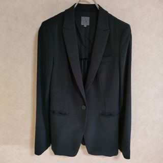 Calvin Klein - Calvin Klein サイズ2 肩パット入り テーラードジャケット ブラック レディース カルバンクライン【中古】4-0208M△