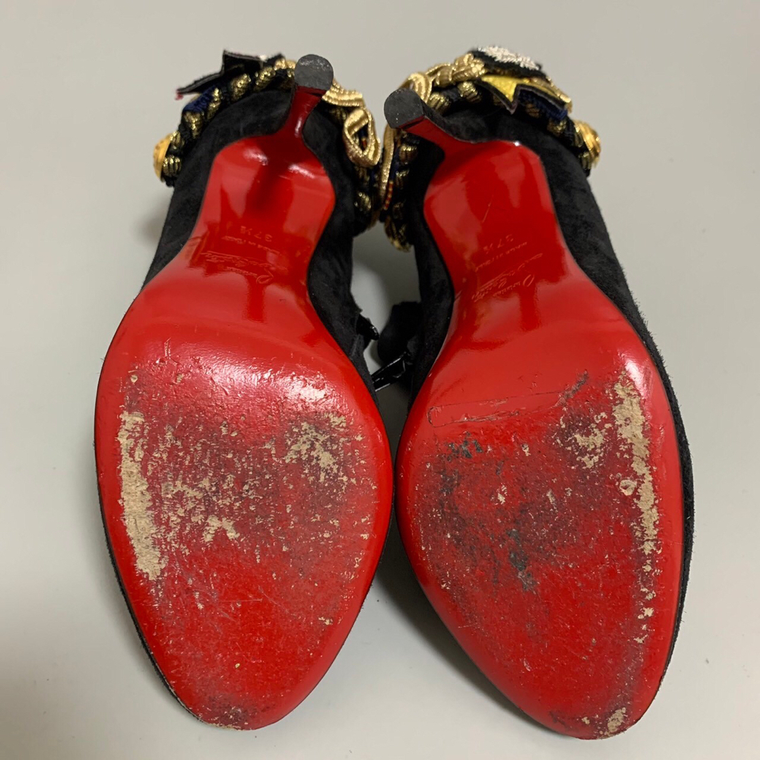 Christian Louboutin(クリスチャンルブタン)の美品 Christian Louboutin ルブタン スウェード ヒールブーツ レディースの靴/シューズ(ハイヒール/パンプス)の商品写真