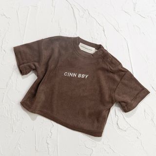 コドモビームス(こども ビームス)のCINNAMON BABY　テリータオルTシャツ 　チョコ3Y(Tシャツ/カットソー)