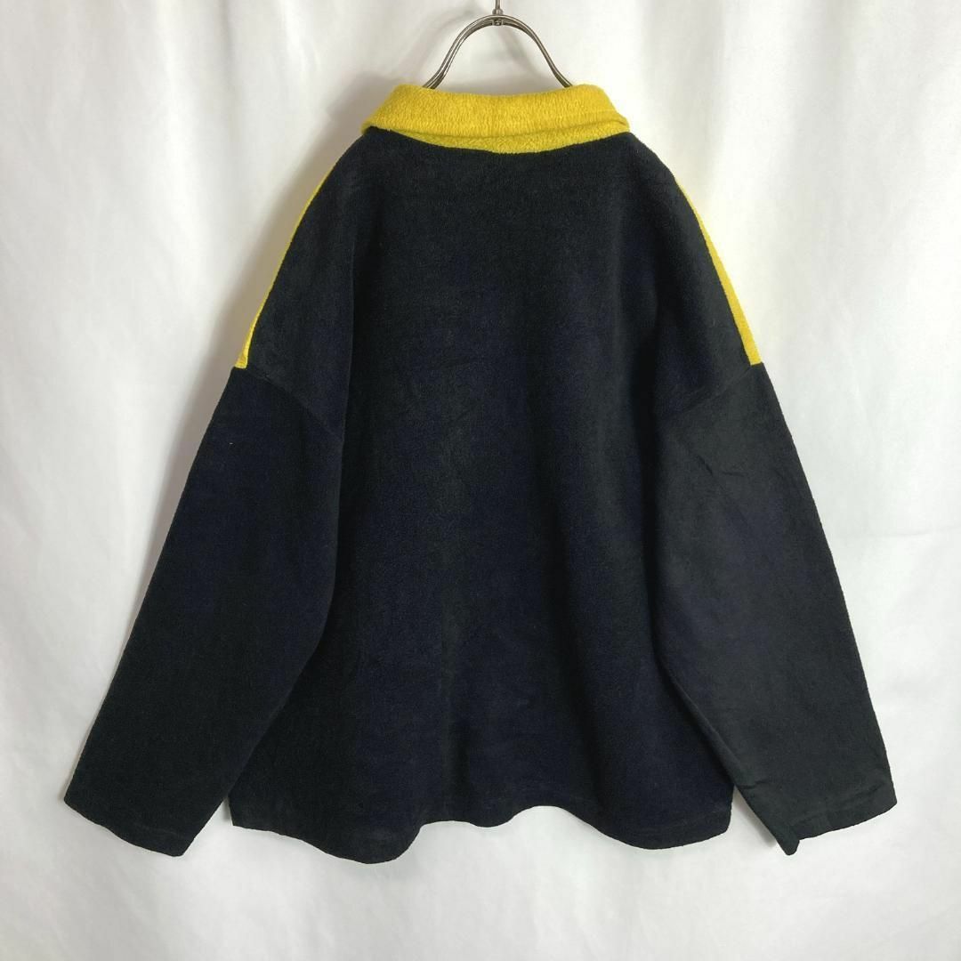 TOMMY - US古着 襟付きハーフジップトレーナー バイカラー 刺繍 TOMMY - US古着 襟付きハーフジップトレーナー バイカラー 刺繍