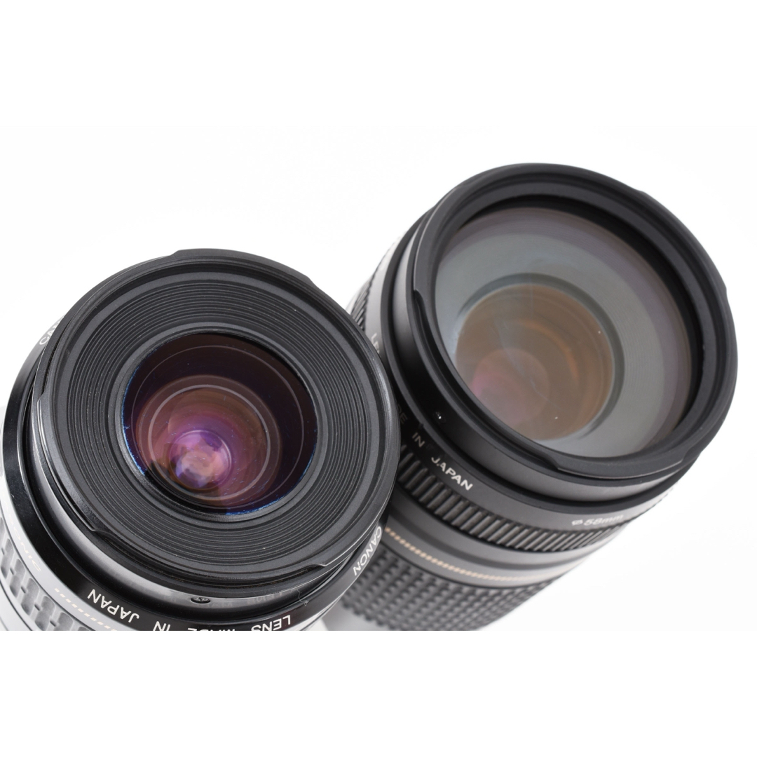 Canon(キヤノン)の保証付き/デジタル一眼レフ canon kiss x 9標準&望遠レンズセット スマホ/家電/カメラのカメラ(デジタル一眼)の商品写真