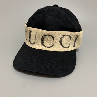 グッチ(Gucci)の美品 GUCCIグッチ ベースボールキャップ 帽子 ニット素材ベルト XL 60(キャップ)