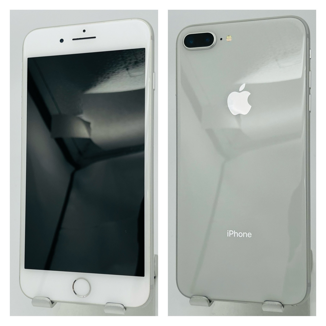 iPhone(アイフォーン)のA 100% iPhone 8 Plus Silver 64 GB SIMフリー スマホ/家電/カメラのスマートフォン/携帯電話(スマートフォン本体)の商品写真